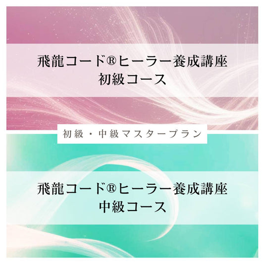 お得な初級・中級セットコース【飛龍コード®ヒーラー養成講座】